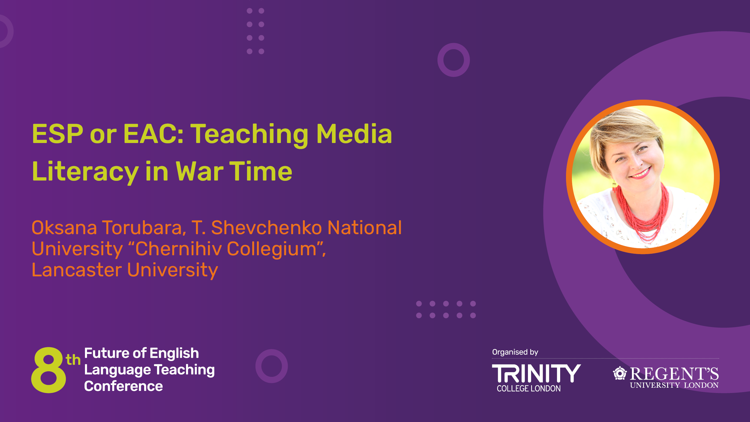 ESP or EAC Teaching Media Literacy in the War Time